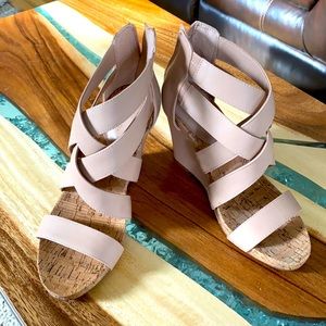 BCBGeneration wedge sandals size 8M! Worn once!